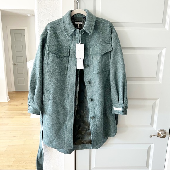 NWT Ted Baker Emerii Oversized Belted Shacket - Picture 5 of 9